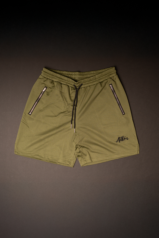 SIG MESH SHORTS OLIVE GREEN