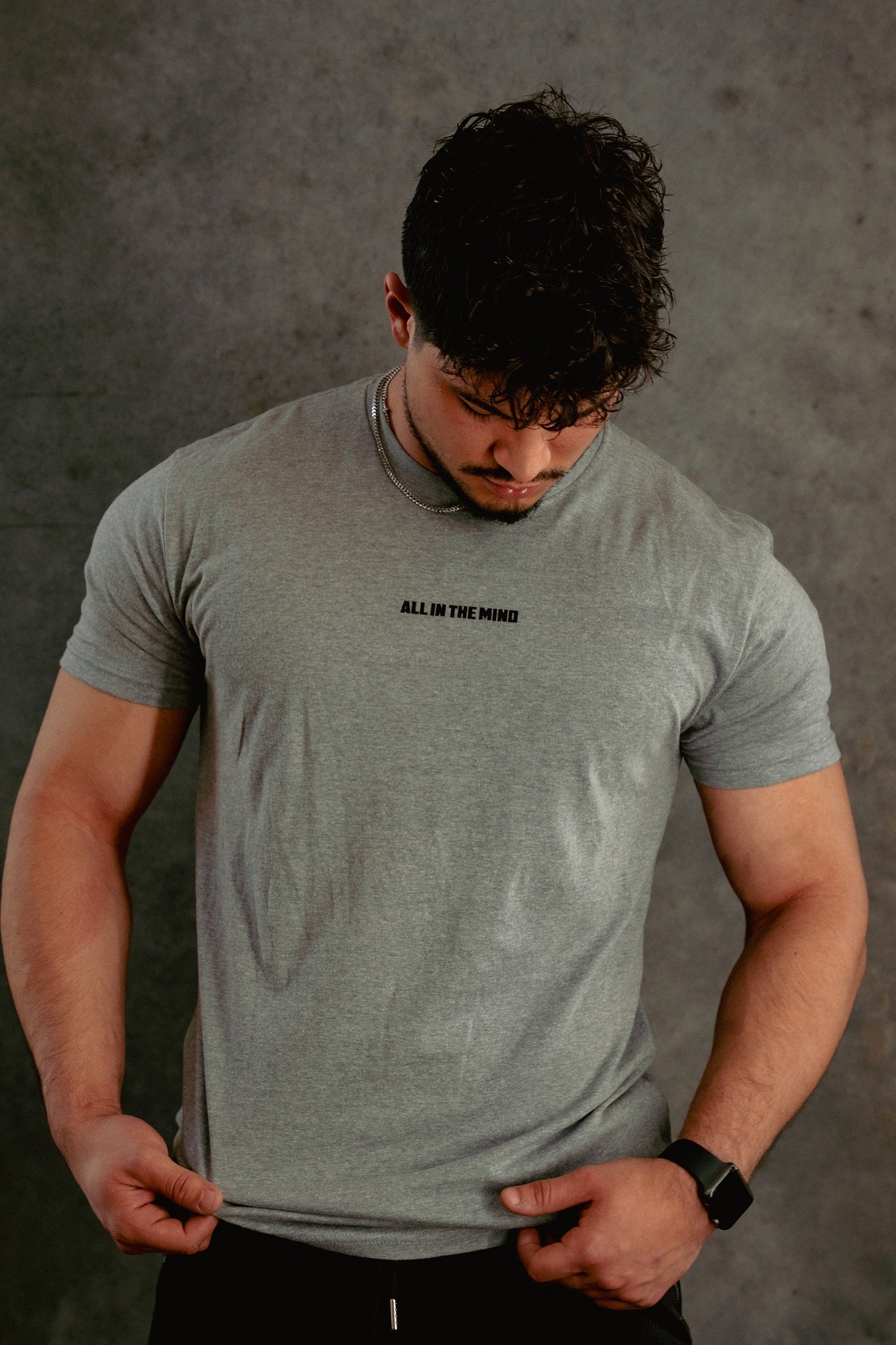 CORE LOGO SHIRT - GREY