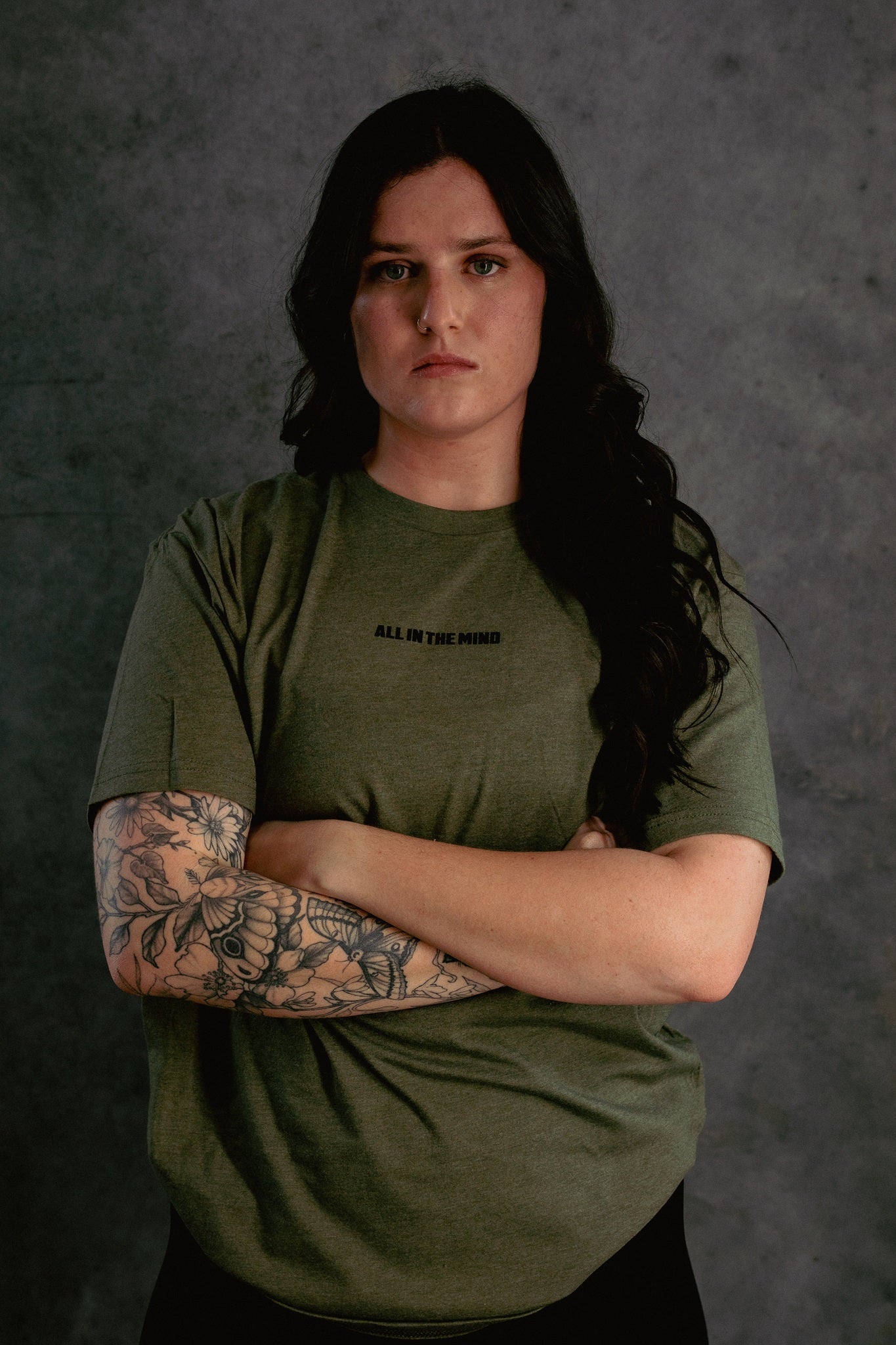 CORE LOGO SHIRT - MILITARY GREEN
