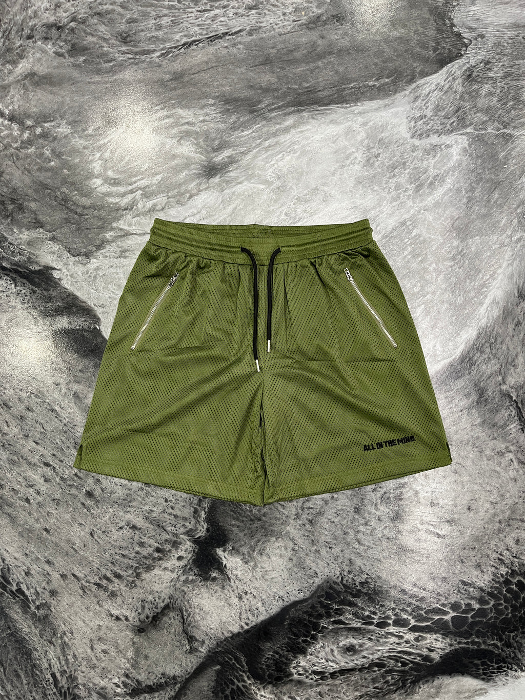 CORE MESH SHORTS 3 PACK - BLACK/OLIVE GREEN/SAND
